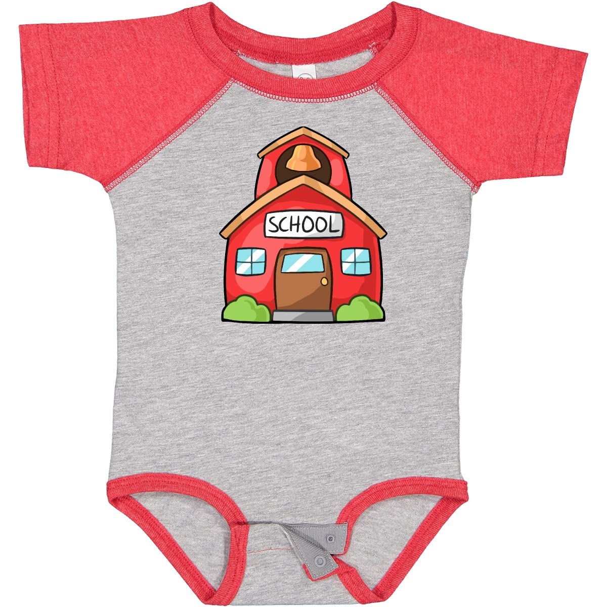 Inktastic Cute School House Baby Bodysuit - Soft Cotton Infant Onesie for Newborns & Toddlers - Perfect for Daycare, Playdates & Family Photos