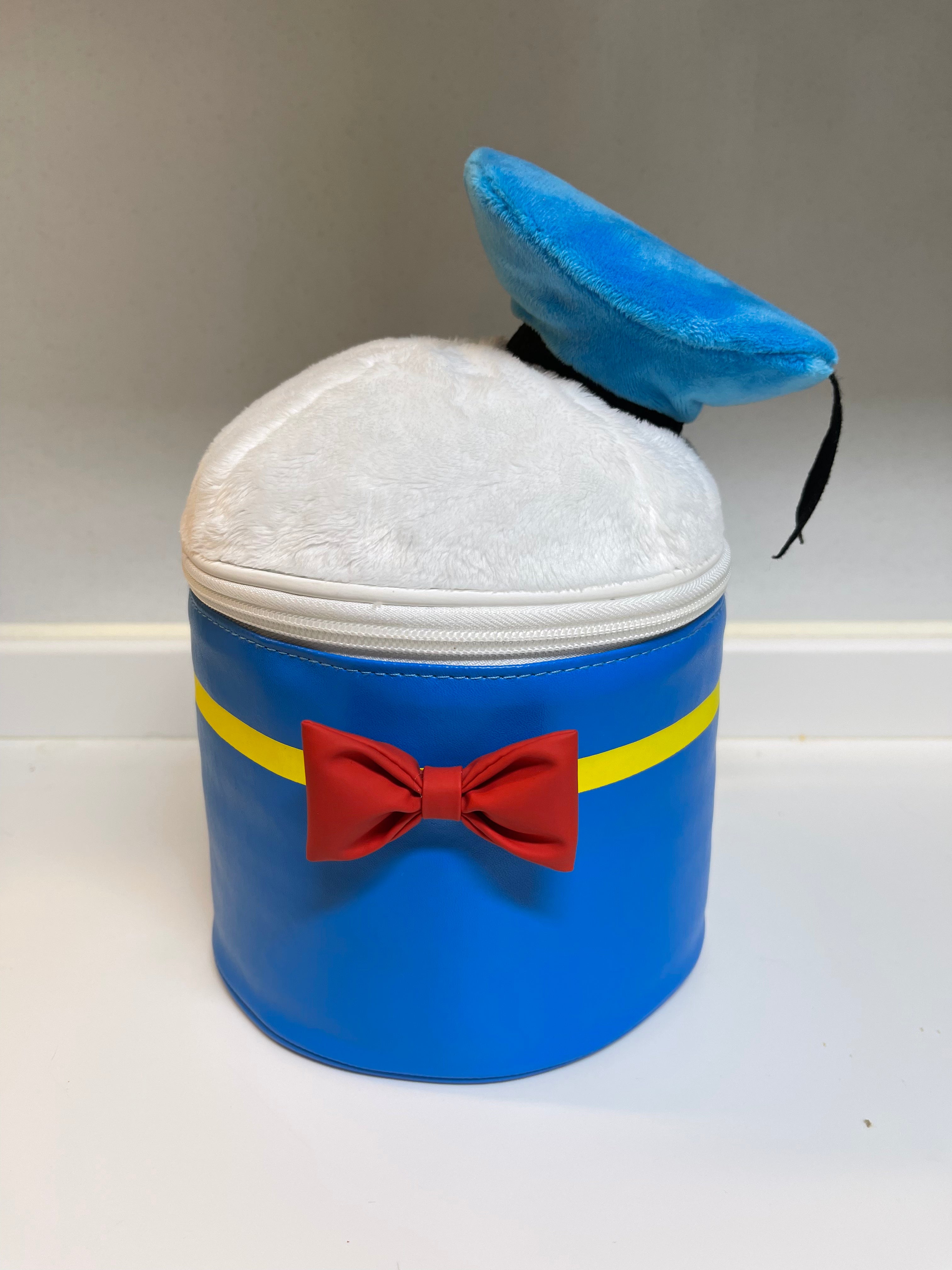 Disney Store Japan Donald Duck Cosmetic Bag - Waterproof Makeup Pouch for Travel & Daily Use | Cute Cartoon Design for Women & Girls