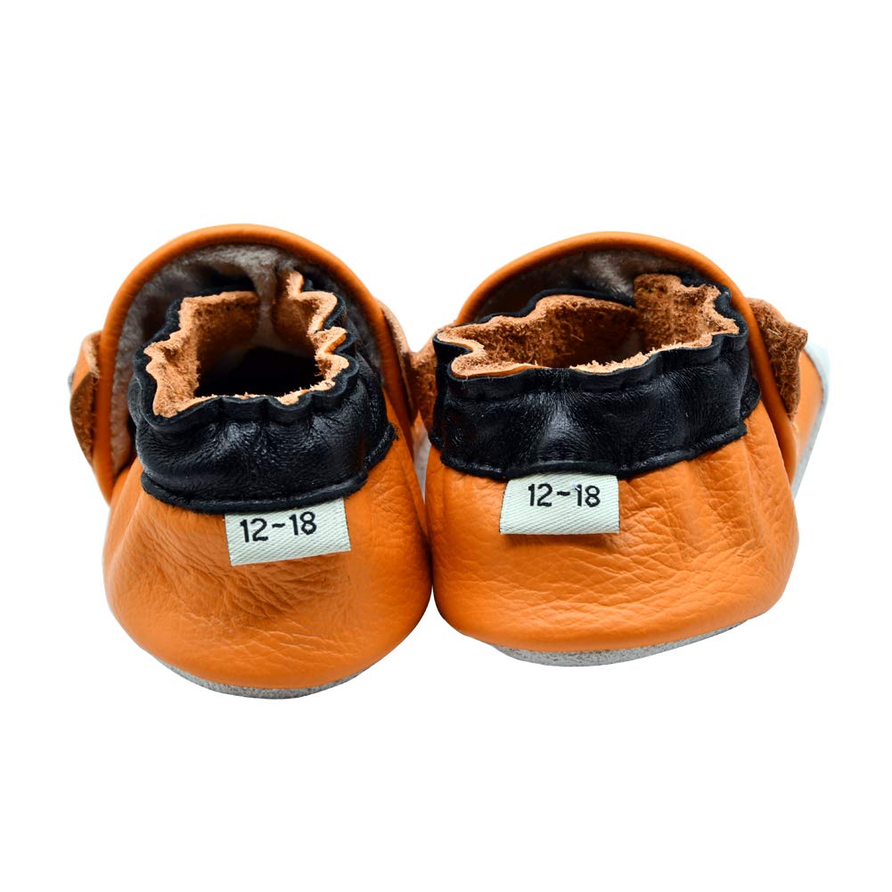 iEvolve Baby Soft Sole Shoes for Girls & Boys - First Walkers & Toddler Moccasins - Comfortable Crib Shoes for Early Steps (Indoor/Outdoor Play, Special Occasions)