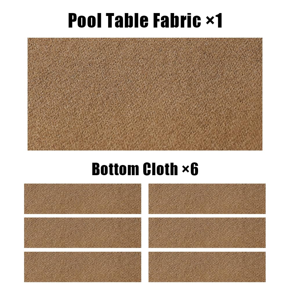 Metaball Professional Pre-Cut Pool Table Felt Cloth with 6 PCS Bottom Cloth - Fits 7, 8 & 9 Foot Tables | 7 Color Options | Durable Billiard Surface for Home Game Rooms & Bars