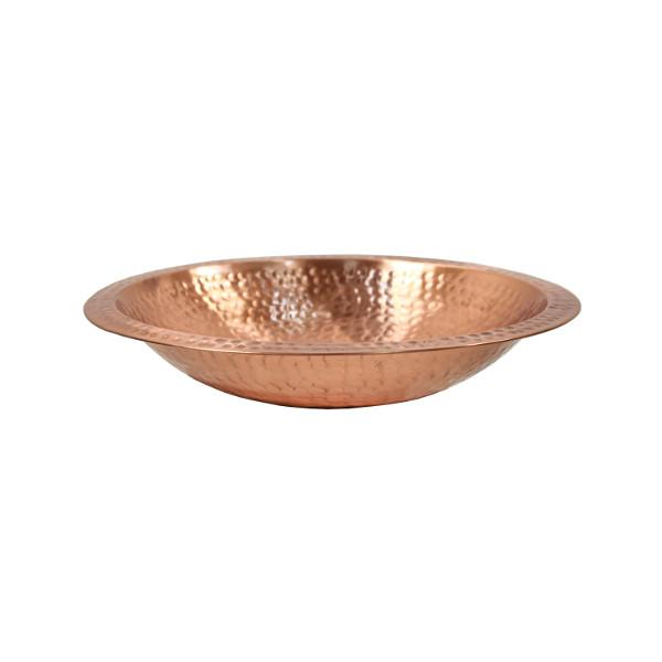 Handmade Hammered Solid Copper Birdbath for Garden - Outdoor Decorative Bird Bath with Rustic Patina Finish - Perfect for Attracting Birds to Your Backyard, Patio or Garden Decor