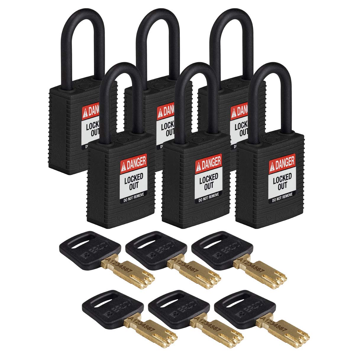 Brady SafeKey Lockout Padlock - 1.5