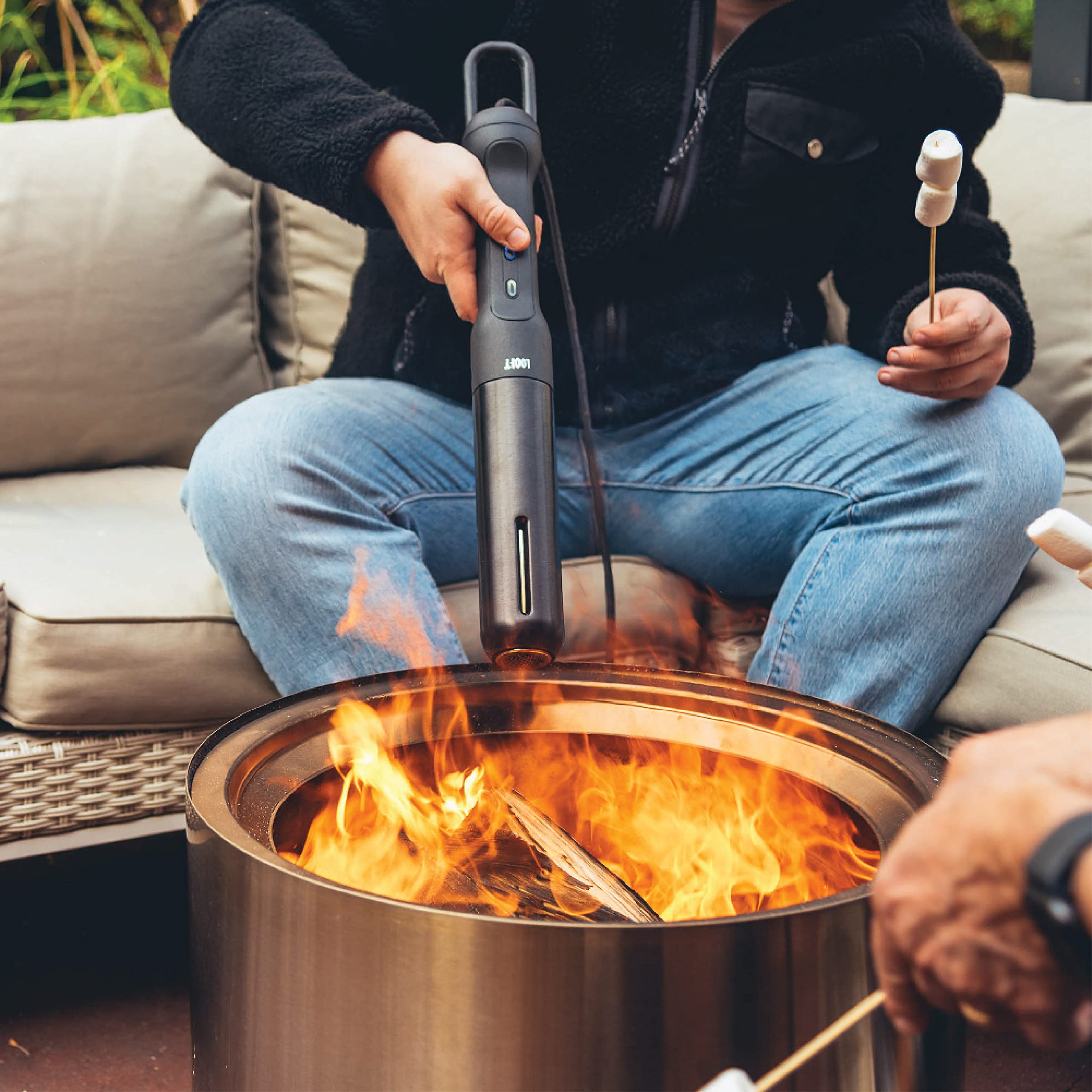 Looft Air Lighter 2 - Electric Grill & Fire Starter with HyperBoost Technology | 1400°F Superheated Air for Fast Ignition | Perfect for Outdoor Grilling, Campfires & Fireplaces