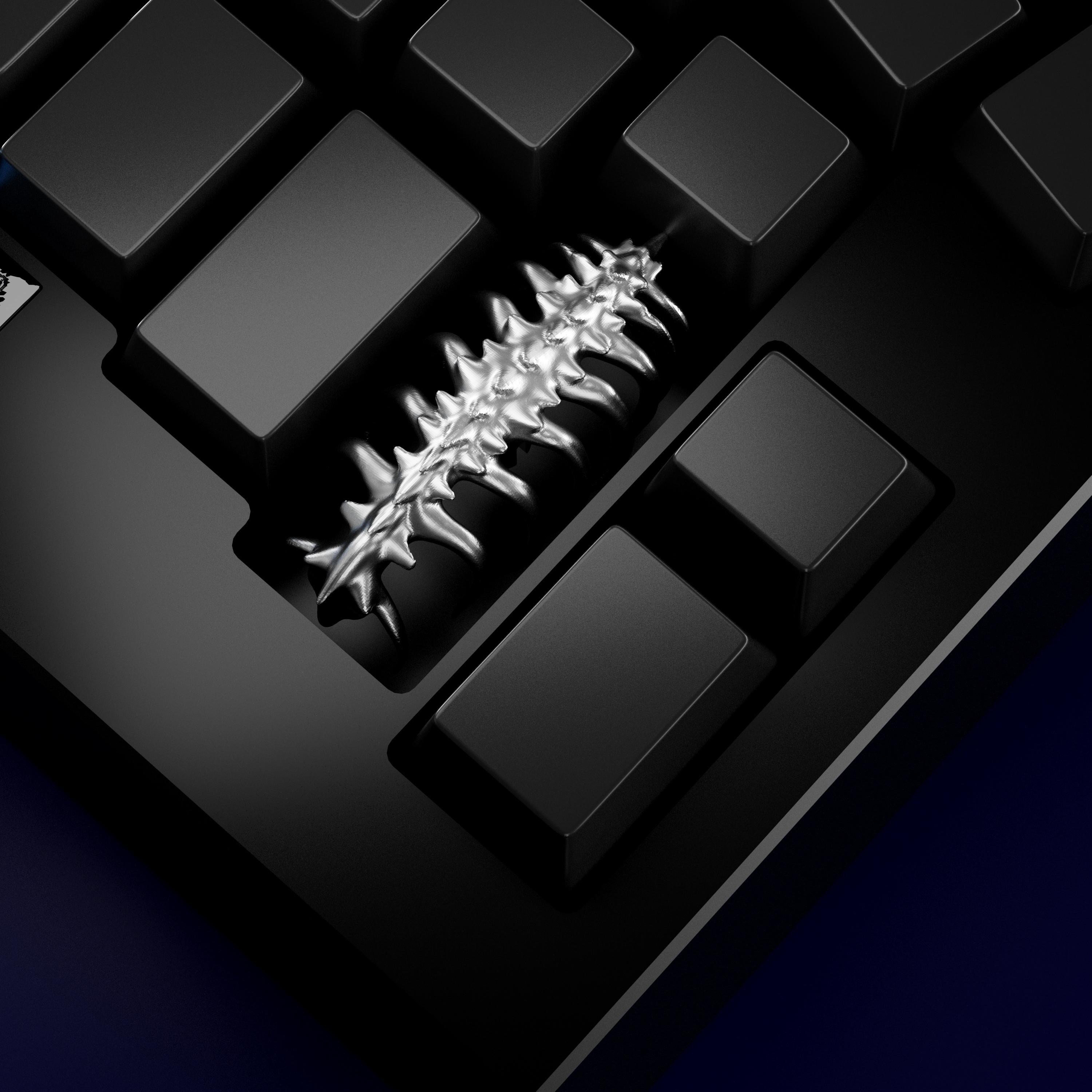 Customized Metal Face Hugging Bug Keycap - Personalized 2.25U Enter Key for Mechanical Keyboards - Perfect for Gaming, Typing & Alien-Themed PC Setups