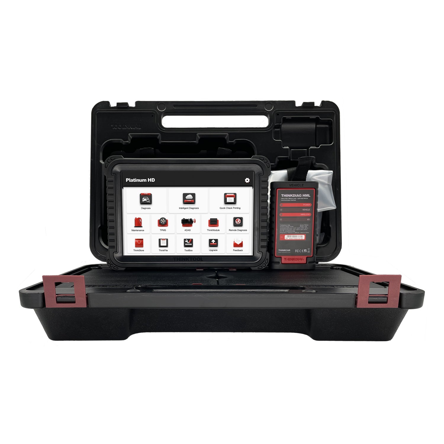 Professional OBD2 Scanner Tool for Cars & Trucks - PLATINUM HD Vehicle Diagnostic Scanner for Passenger & Commercial Heavy Duty Vehicles | Check Engine Light, Read & Clear Codes | Perfect for Mechanics & DIY Auto Repair