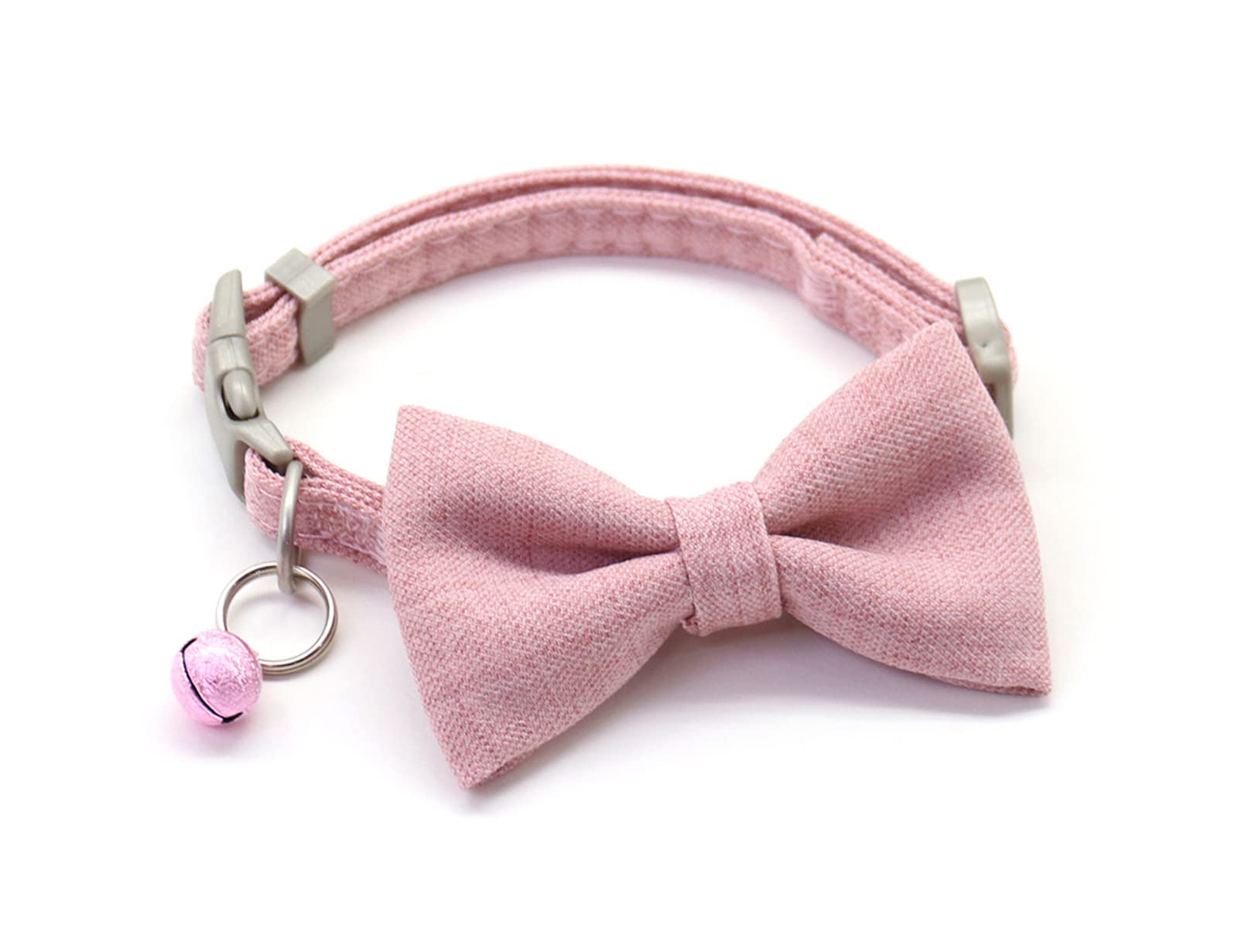 RikXz Handmade Dog Collar with Bow - Adjustable Pet Collar for Small & Medium Dogs, Traction Leash for Walking & Training - Durable Dog Chain for Cats & Puppies - Perfect for Daily Walks, Outdoor Adventures & Pet Fashion Accessories