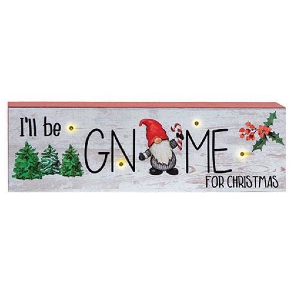 Christmas Gnome LED Light Block - Festive Holiday Decor for Home, Garden & Party