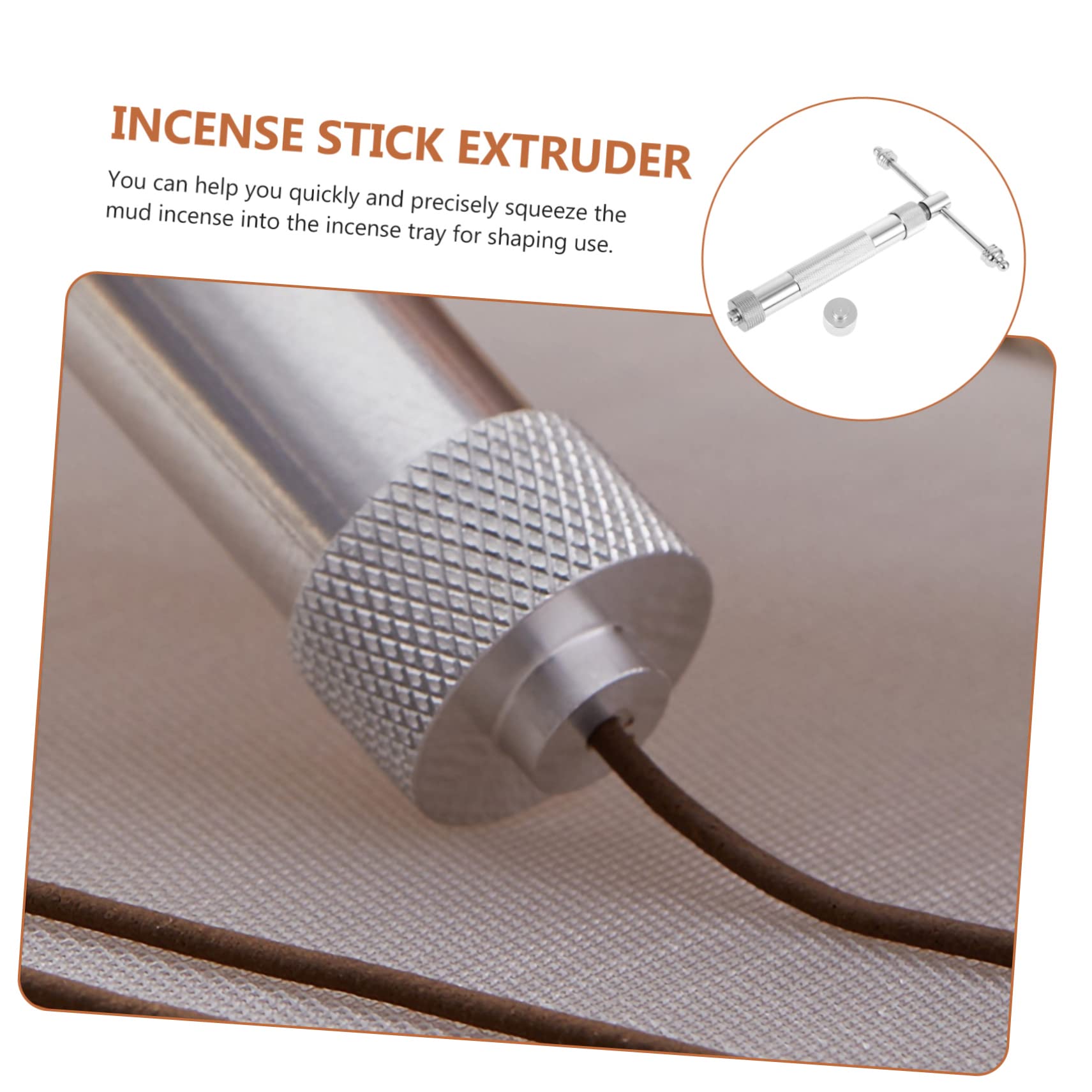 Premium Metal Incense Stick Maker & Clay Extruder Tool - Ceramic Extruder for DIY Incense, Cake Decorating, Fondant, and Syrup - Rotary Hand Tool with Squeezing Device for Crafting & Baking Projects - Perfect for Aromatherapy, Home Decor, and Artisan Creations