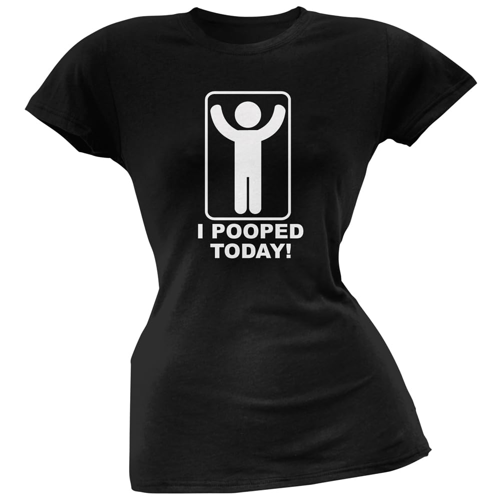 I Pooped Today Funny Soft Juniors T-Shirt - Comfortable Cotton Tee for Kids & Teens - Perfect for Playdates, School & Casual Wear