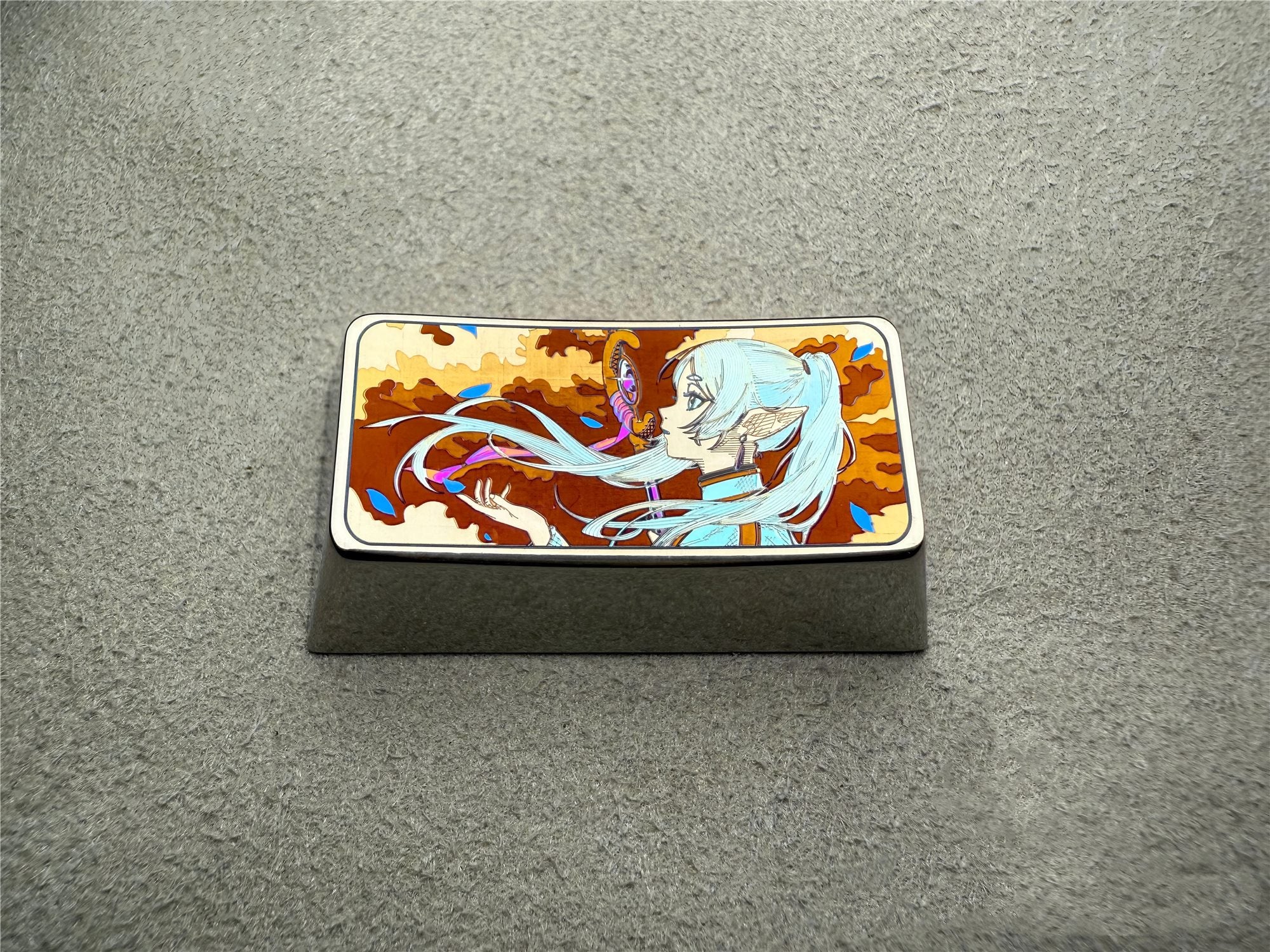 Premium 2U Titanium Alloy Custom Keycaps for Mechanical Keyboards - Durable Metal Keycaps with Personalized Designs | Perfect for Gaming, Typing & Keyboard Enthusiasts