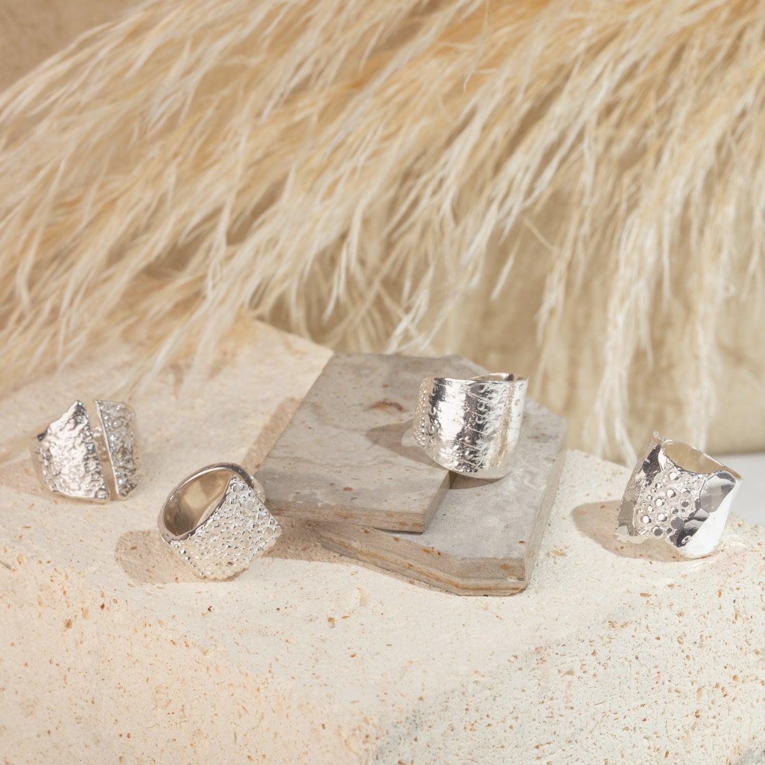 Elegant Moss Ring for Women - Nature Inspired Botanical Jewelry - Perfect for Weddings, Boho Fashion & Nature Lovers