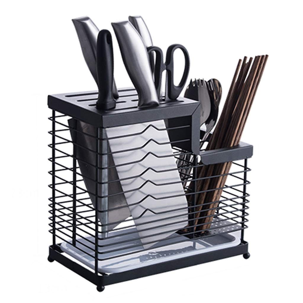 Stainless Steel Kitchen Knife Holder - Wall Mounted Cutlery Rack for Home & Office