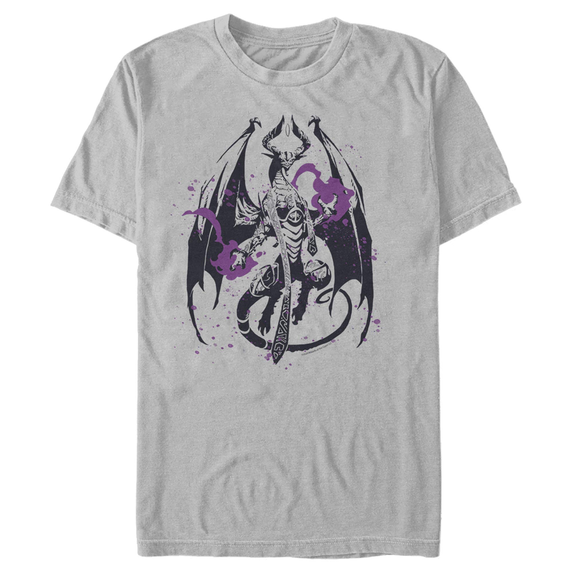 Men's Magic: The Gathering Nicol Bolas Dragon Graphic T-Shirt | MTG Gamer Tee | Casual Wear & Gaming Conventions