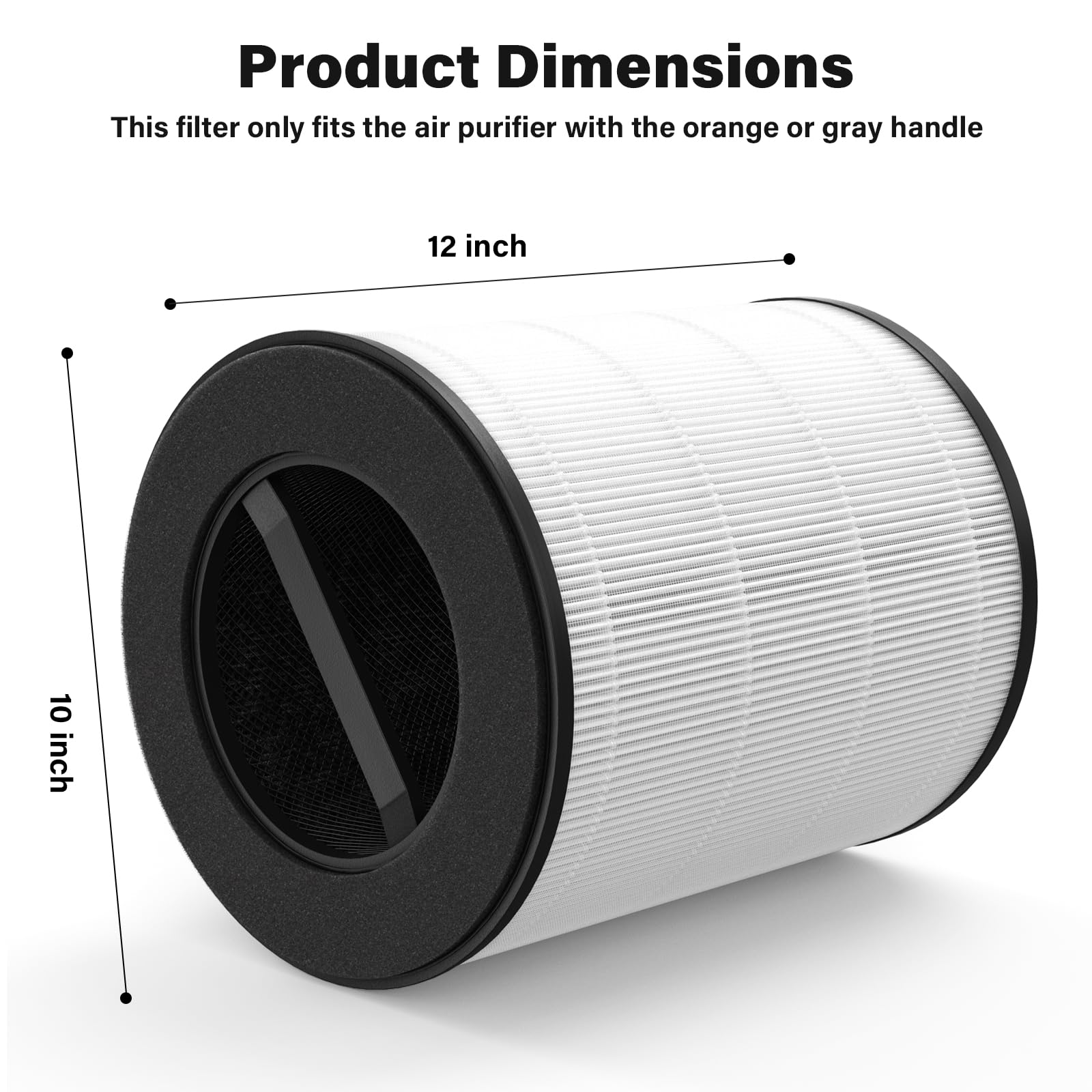 True HEPA Replacement Filter Compatible with Mod/Mod+ Air Purifier - High Efficiency 3-in-1 HEPA, Carbon & Pre-Filter - 1 Pack - Perfect for Allergies, Dust & Pet Dander Removal in Bedrooms & Living Rooms
