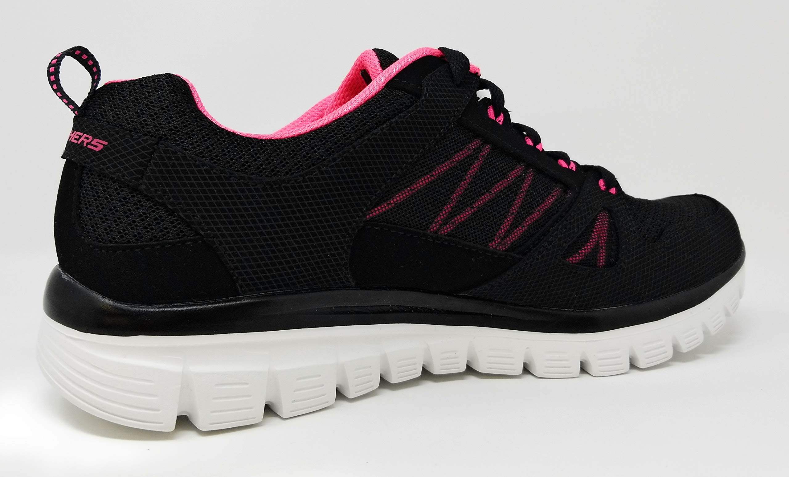 Skechers Graceful 2.0 Magnificent Journey Women's Walking Shoes - Wide Fit 8.5 B US - Black/Hot Pink/Romance Novel - Comfortable Sneakers for Walking, Travel & Casual Wear