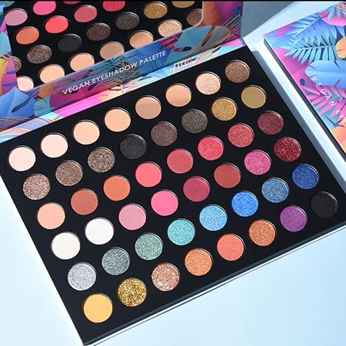 ONLYBETTER Vegan 48 Color Rainbow Eyeshadow Palette - Cruelty Free Matte & Shimmer Makeup Set for Professional & Everyday Use | Perfect for Parties, Weddings & Special Occasions
