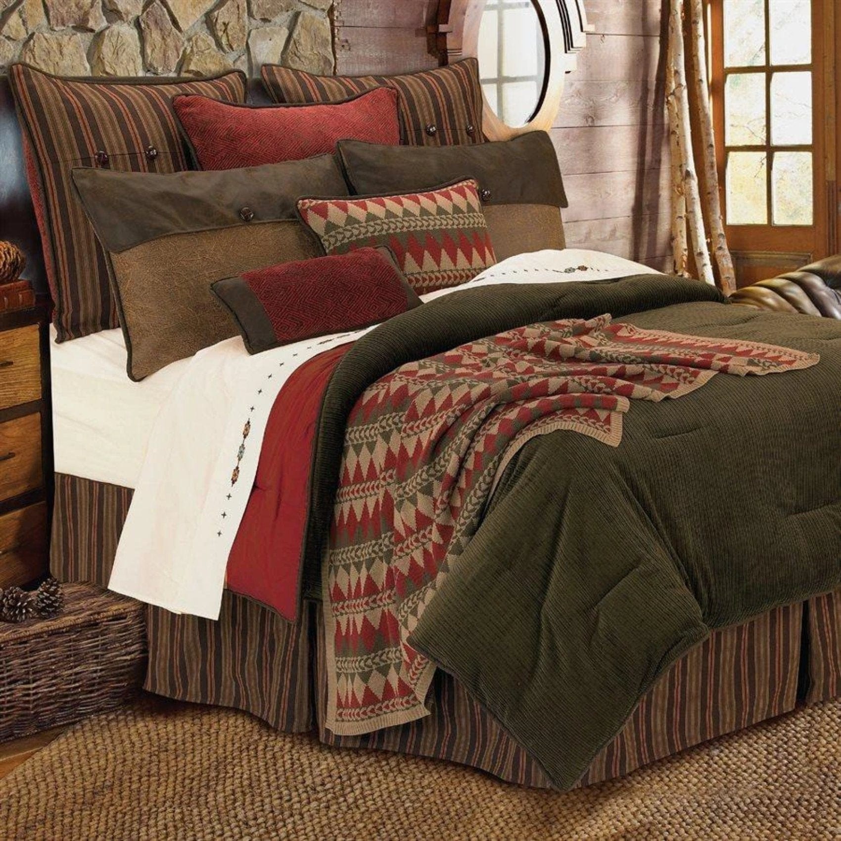 Cozy Wilderness Ridge Knitted Throw Blanket - Soft & Warm Cable Knit Blanket for Couch, Bed & Travel - Perfect for Winter Nights, Camping & Home Decor