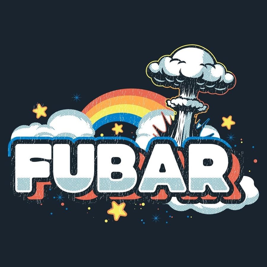 Women's FUBAR Boyfriend Fit T-Shirt - Midnight Navy | Soft & Comfortable Oversized Tee for Casual Wear, Lounge & Street Style