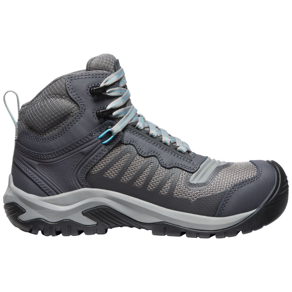 Keen Reno Women's Waterproof Composite Toe Work Shoes - Grey (1027116) | Slip-Resistant Safety Boots for Construction, Hiking & Outdoor Work