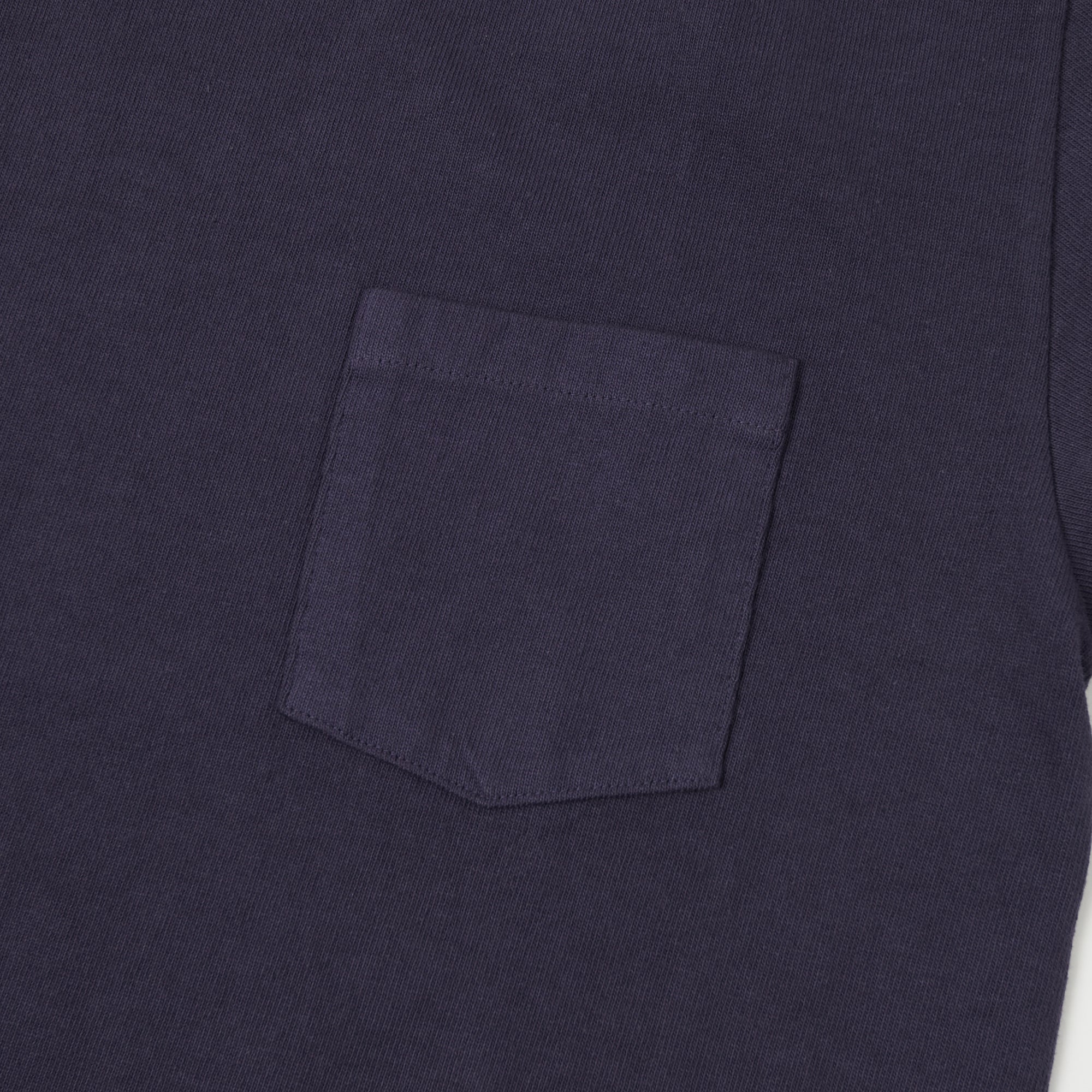 Dubbleworks Heavy Fabric Pocket Tee for Men - Comfortable Navy Blue Work Shirt with Chest Pocket - Perfect for Construction, Outdoor Work & Casual Wear