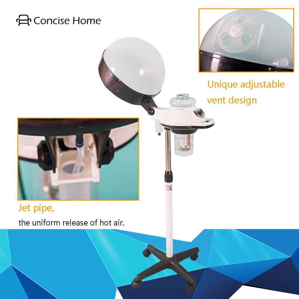 Professional Hair Steamer & Conditioning Machine with Rolling Stand - Salon-Quality At-Home Hair Treatment for Hydration & Repair | Perfect for Salons, Home Use & DIY Hair Care