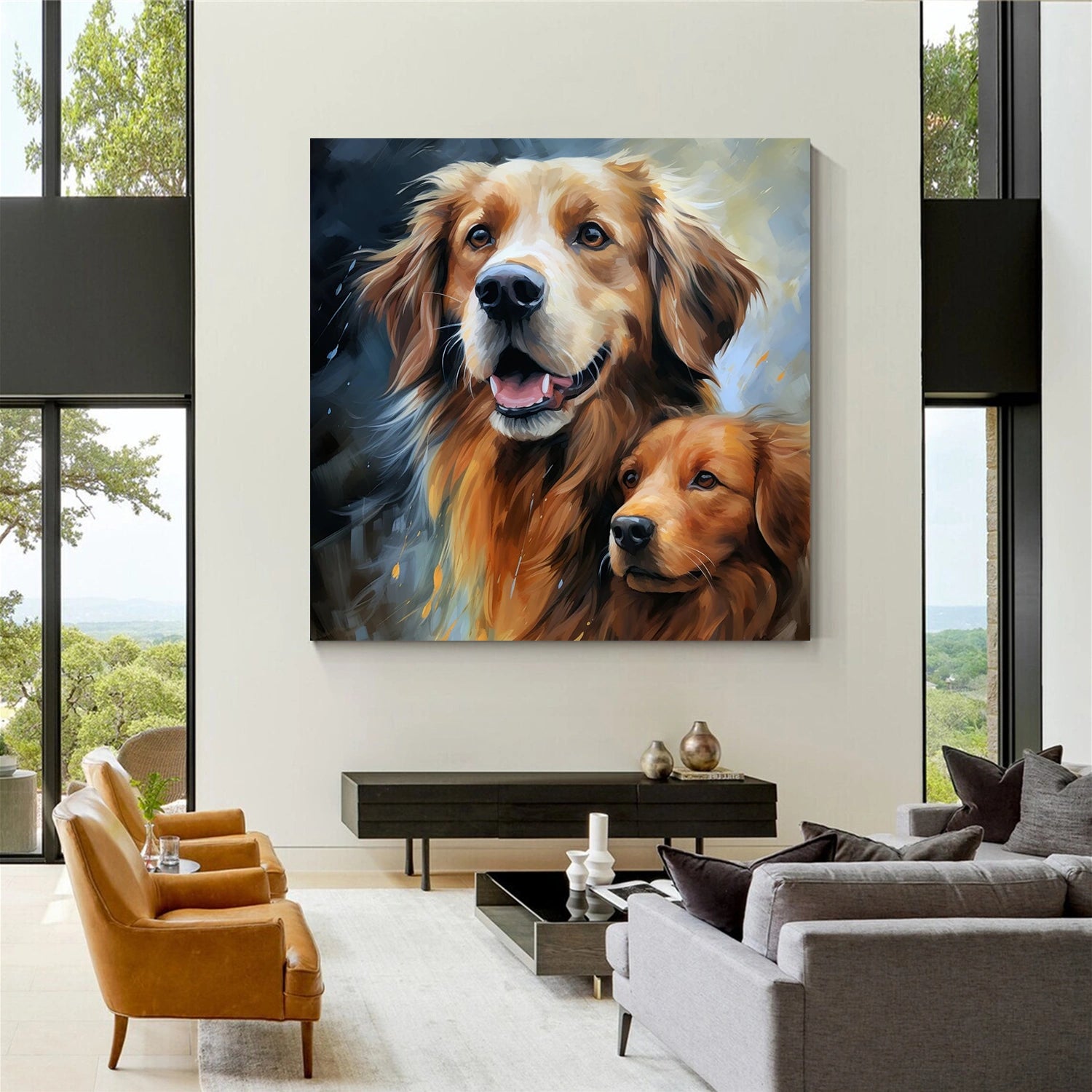 Animal Art Painting #AP133 - Handmade Canvas Wall Decor for Living Room, Bedroom & Office | Unique Wildlife Artwork for Home & Gifts