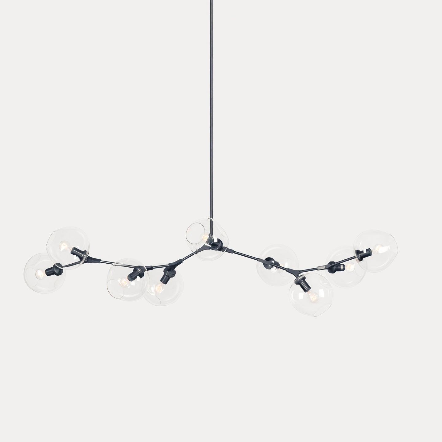 Modern Bifurcation Bubble Chandeliers - Elegant Crystal Glass Ceiling Light Fixture for Dining Room, Living Room & Bedroom Decor