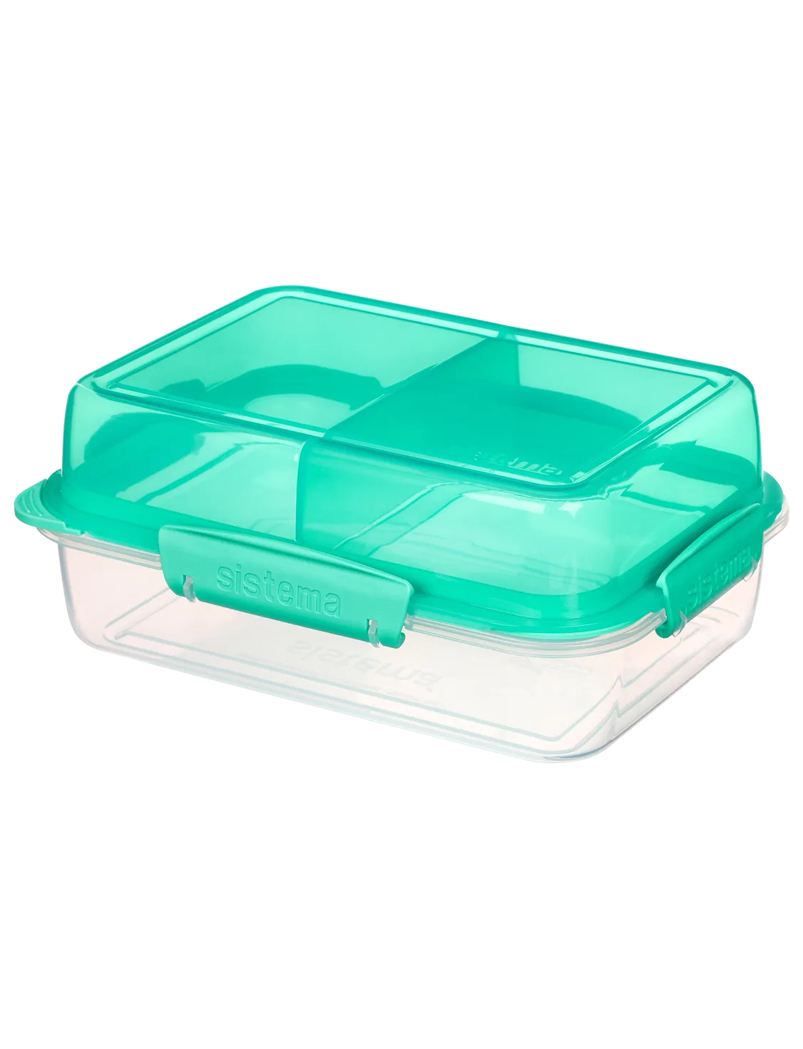 1.8L Rectangle Stackable Lunch Box TO GO™ in Teal - Perfect for Office, School, Picnics & Meal Prep