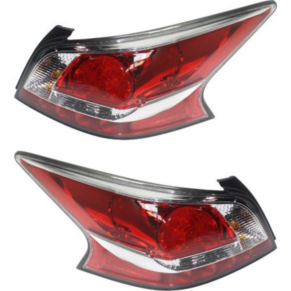 2014-2015 Nissan Altima LED Tail Lights Pair - DOT Certified (Driver & Passenger Side) | Includes Bulbs | Part #NI2800204 + NI2801204 | Perfect for Night Driving & Enhanced Visibility