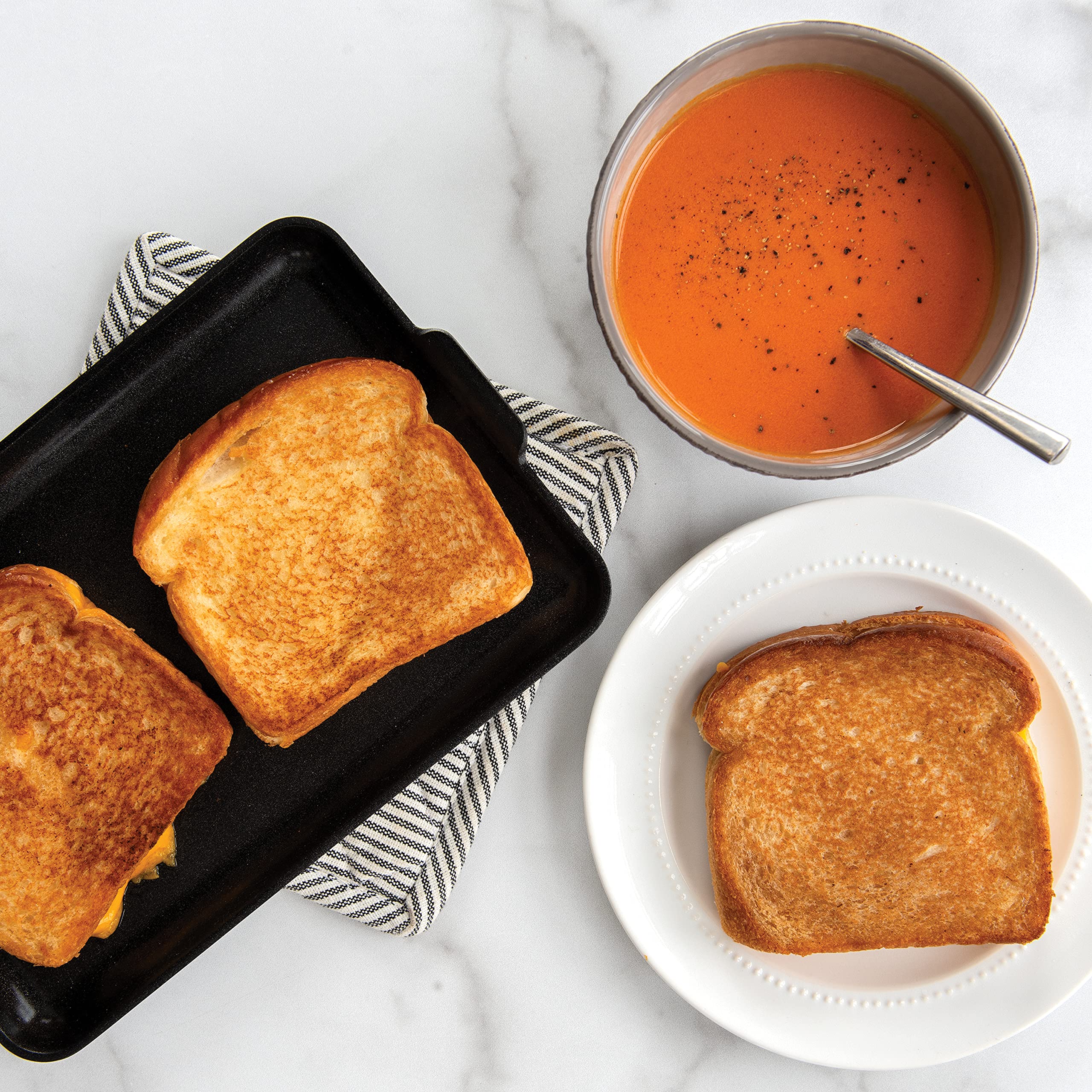 Nordic Ware Mini Griddle Pan - Nonstick Black Skillet for Pancakes, Eggs & Breakfast - Perfect for Small Kitchens & Camping Cooking