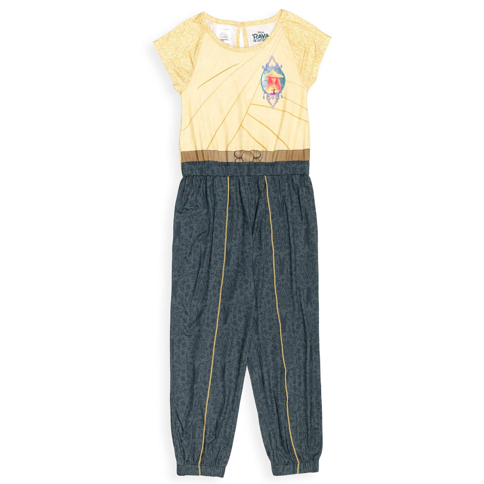 Disney Raya and the Last Dragon Girls Jumpsuit for Toddler to Big Kid - Cute Character Costume for Dress Up, Birthday Party & Halloween Cosplay
