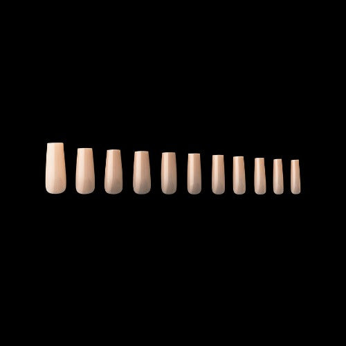 Apres Gel X Neutrals Alex Sculpted Tips 150pc - Long Square Nail Extensions for Salon & DIY Manicure | Perfect for Weddings, Parties & Special Occasions