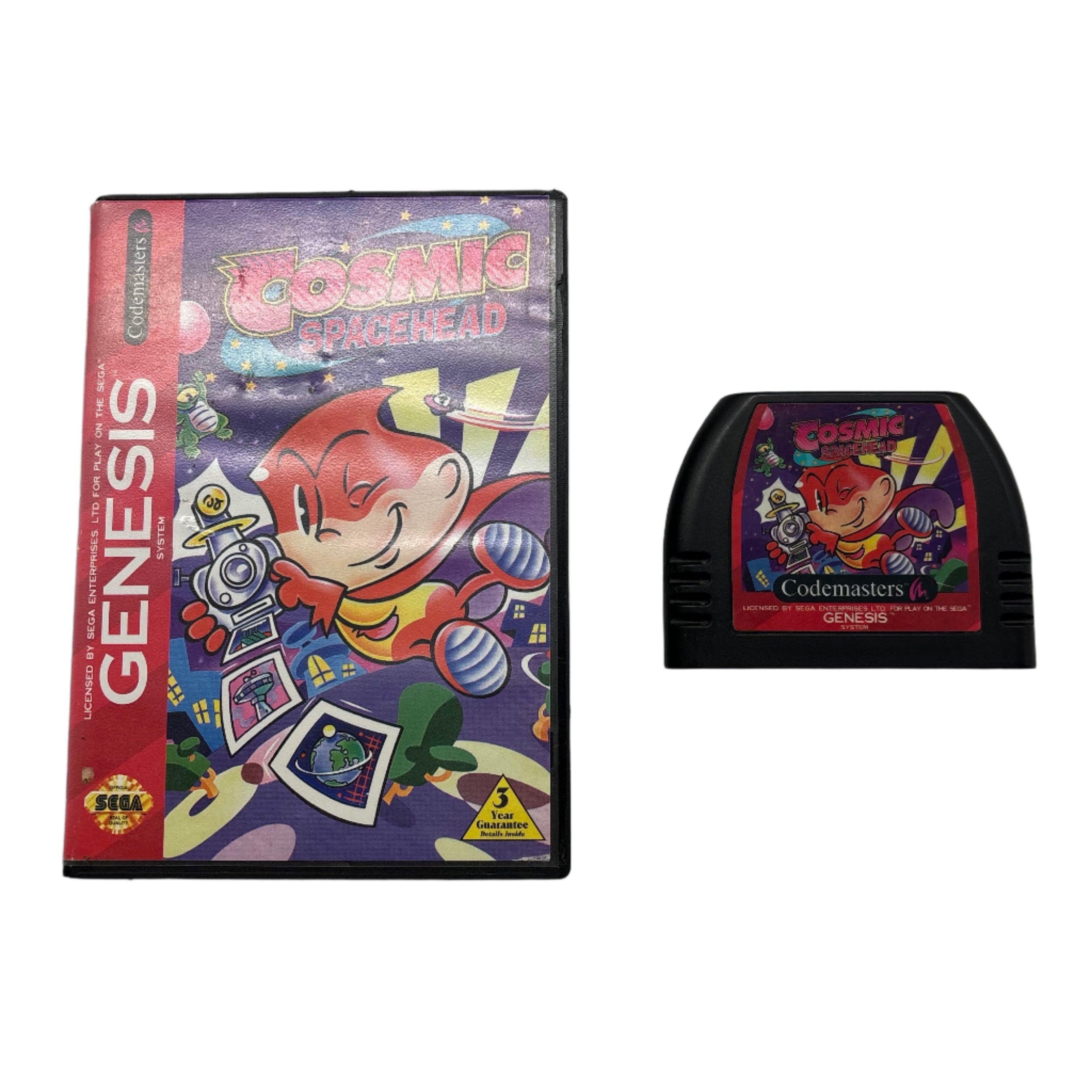 Cosmic Spacehead - Retro Sega Genesis Video Game | Classic 90s Adventure for Collectors & Gamers | Perfect for Nostalgic Gaming Nights & Retro Gaming Events