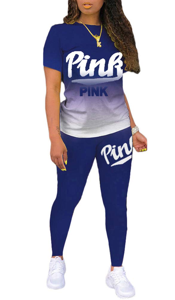 Yeshire Women's 2-Piece Outfits - Short Sleeve T-Shirt & Bodycon Pants Set | Casual Jogger Tracksuit for Workout, Lounge & Streetwear Fashion