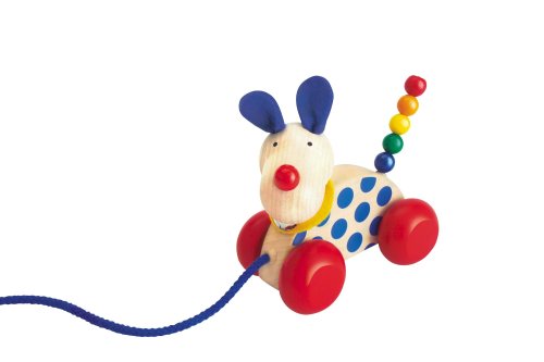 Selecta Nico The Dog Small Pull Toy - Interactive Pet Toy for Dogs, Puppy Chew & Tug of War Game - Perfect for Indoor & Outdoor Playtime, Training & Bonding