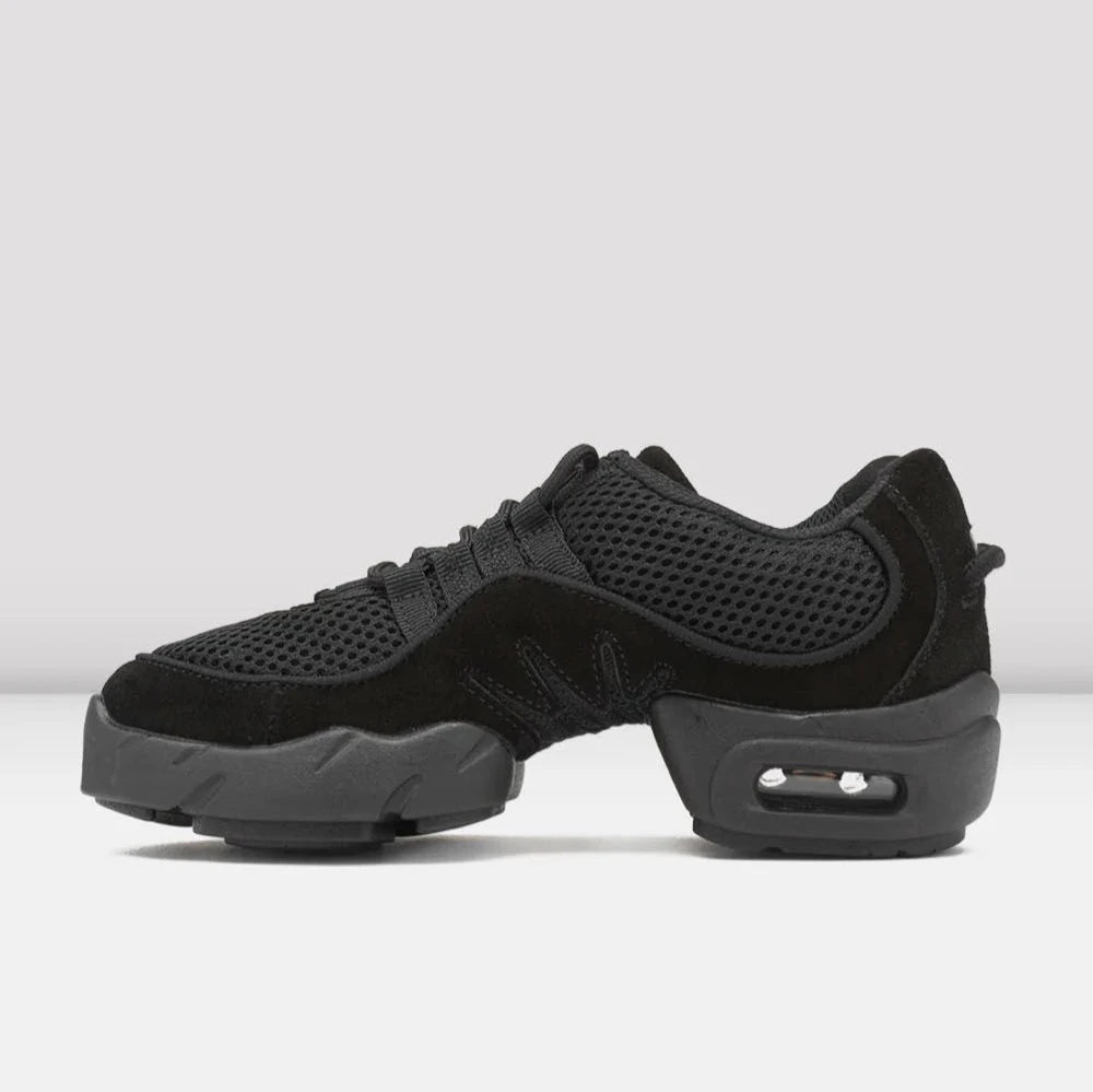 Bloch Black Women's Split Sole Dance Sneakers - Lightweight & Flexible for Ballet, Jazz, and Contemporary Dance Practice