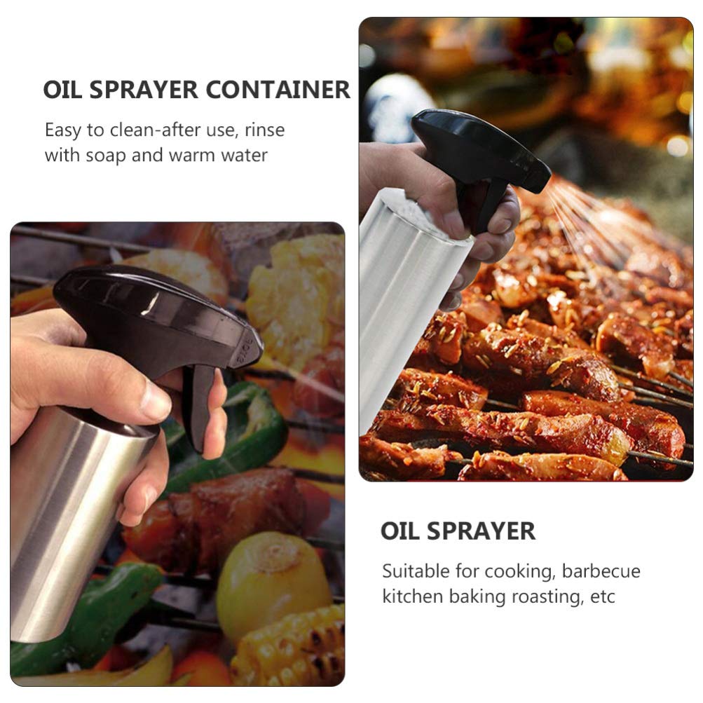 1pc Oil Spray Bottle - Oil Dispenser for Cooking, Vinegar Bottle & Seasoning Storage - Perfect for Kitchen, Salad Dressing & Baking (Oil Control Sprayer, Empty Container)