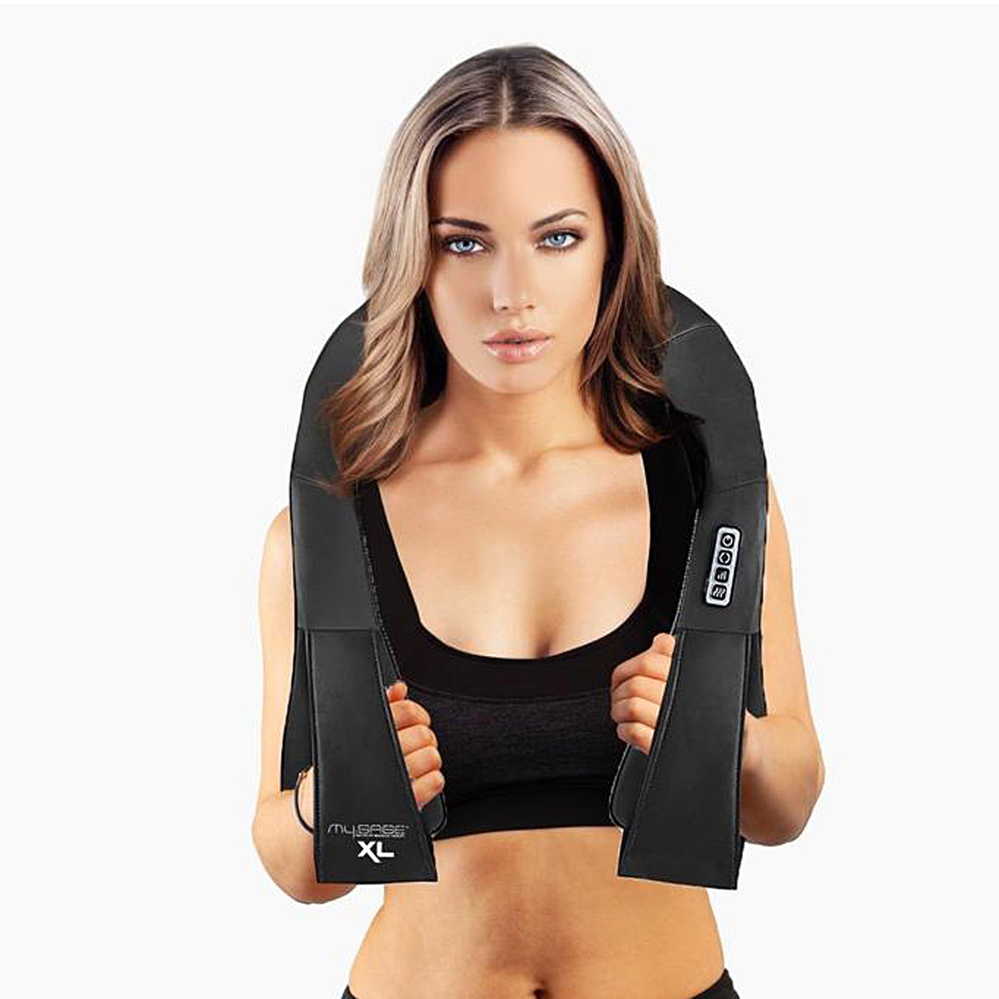 RELAXOR MySage Neck Massager with Heat - Portable Deep Tissue Massage for Pain Relief, Stress & Tension - Perfect for Home, Office & Travel Use