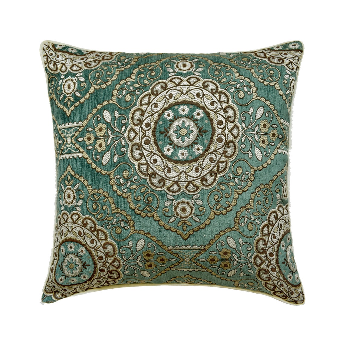 Ahmet Velvet Teal Decorative Bed Runner and Pillow Cover Set - Luxury Bedding Accent for Master Bedroom, Guest Room & Home Decor