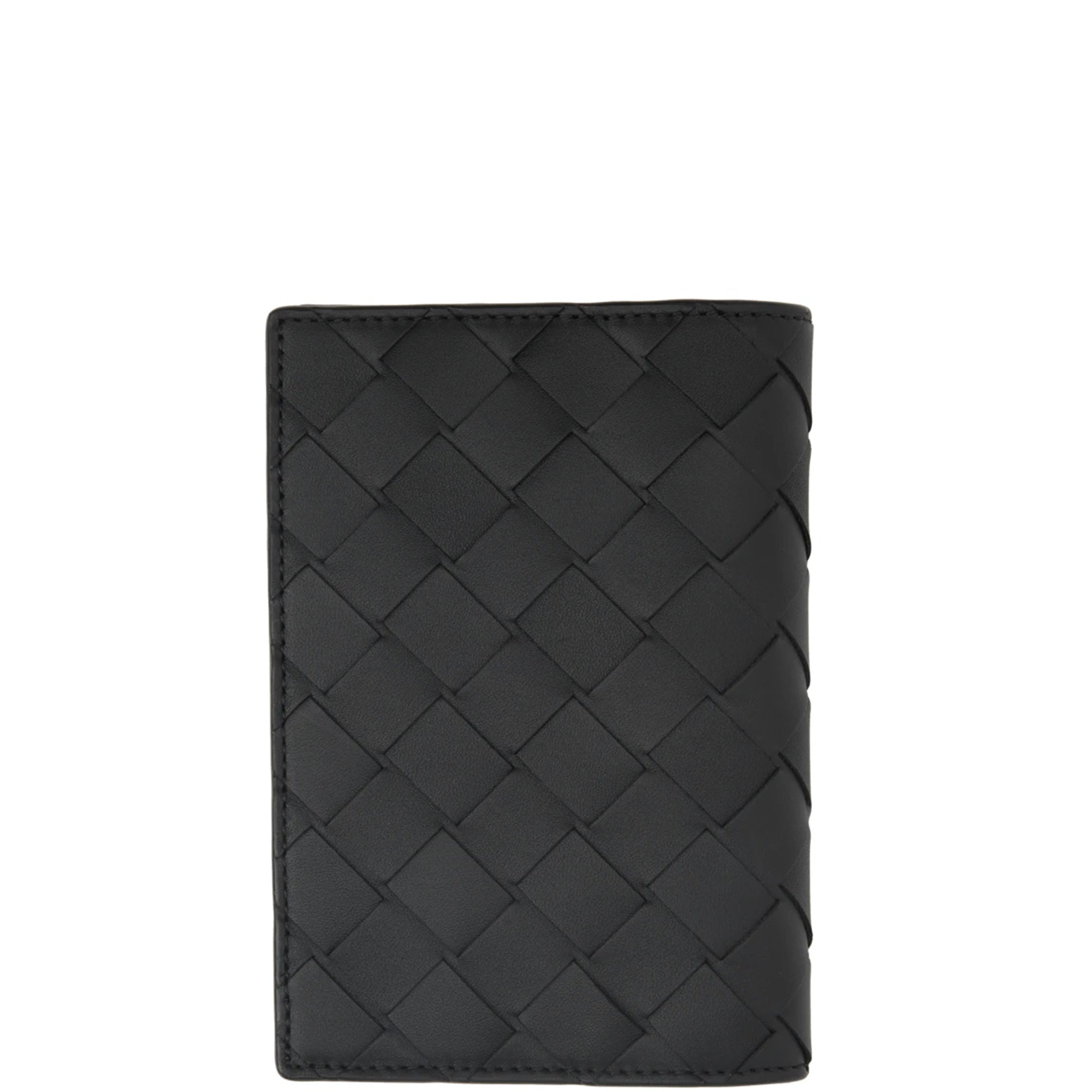 Premium Leather Passport Holder for Men & Women - RFID Blocking Travel Wallet - Black Intrecciato Design for Secure & Stylish Travel Accessories | Perfect for Airports, Vacations & Business Trips