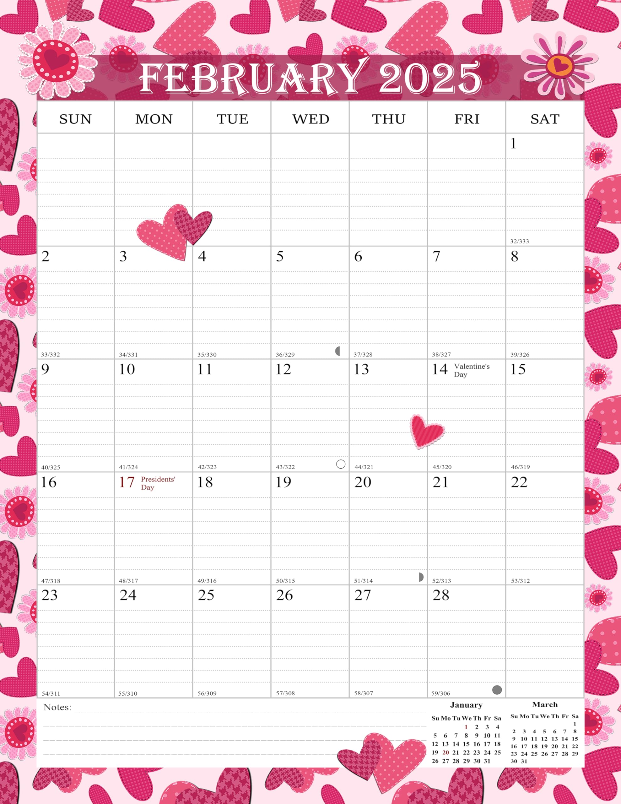 2025 Spiral Bound Wall Calendar - 12 Month Planner 11