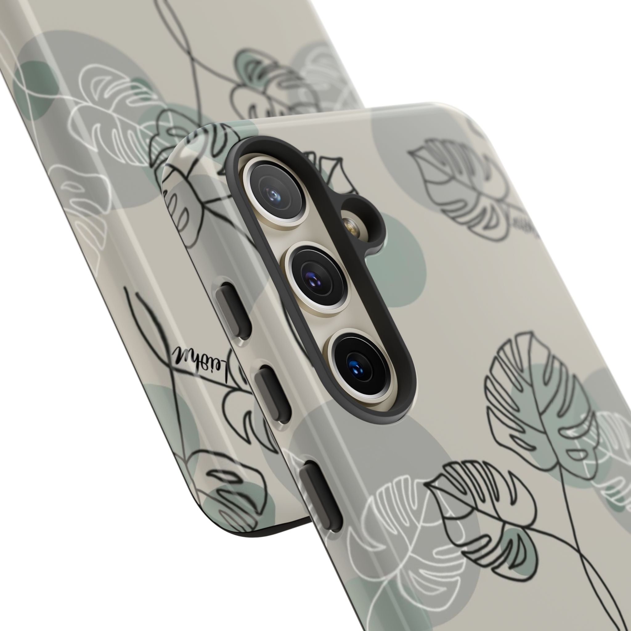 Vintage Monstera Leaf Samsung Galaxy Phone Case - Stylish Protective Cover for Samsung Galaxy S21/S20/Note 20 - Perfect for Nature Lovers & Boho Aesthetic