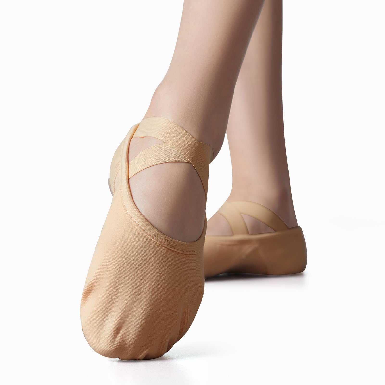 Phineein Girls Ballet Shoes - Split Sole Toddler Dance Shoes with Glitter for Kids - Perfect for Ballet Class, Recitals & Dance Performances