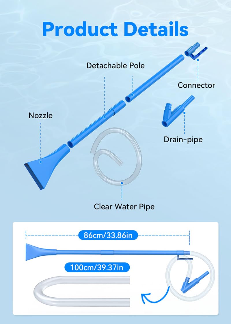 **Treerit Powerful Portable Handheld Spa Vacuum Cleaner - Strong Suction for Hot Tubs, Spas, Ponds & Inflatable Pools - Perfect for Quick Cleaning & Maintenance**