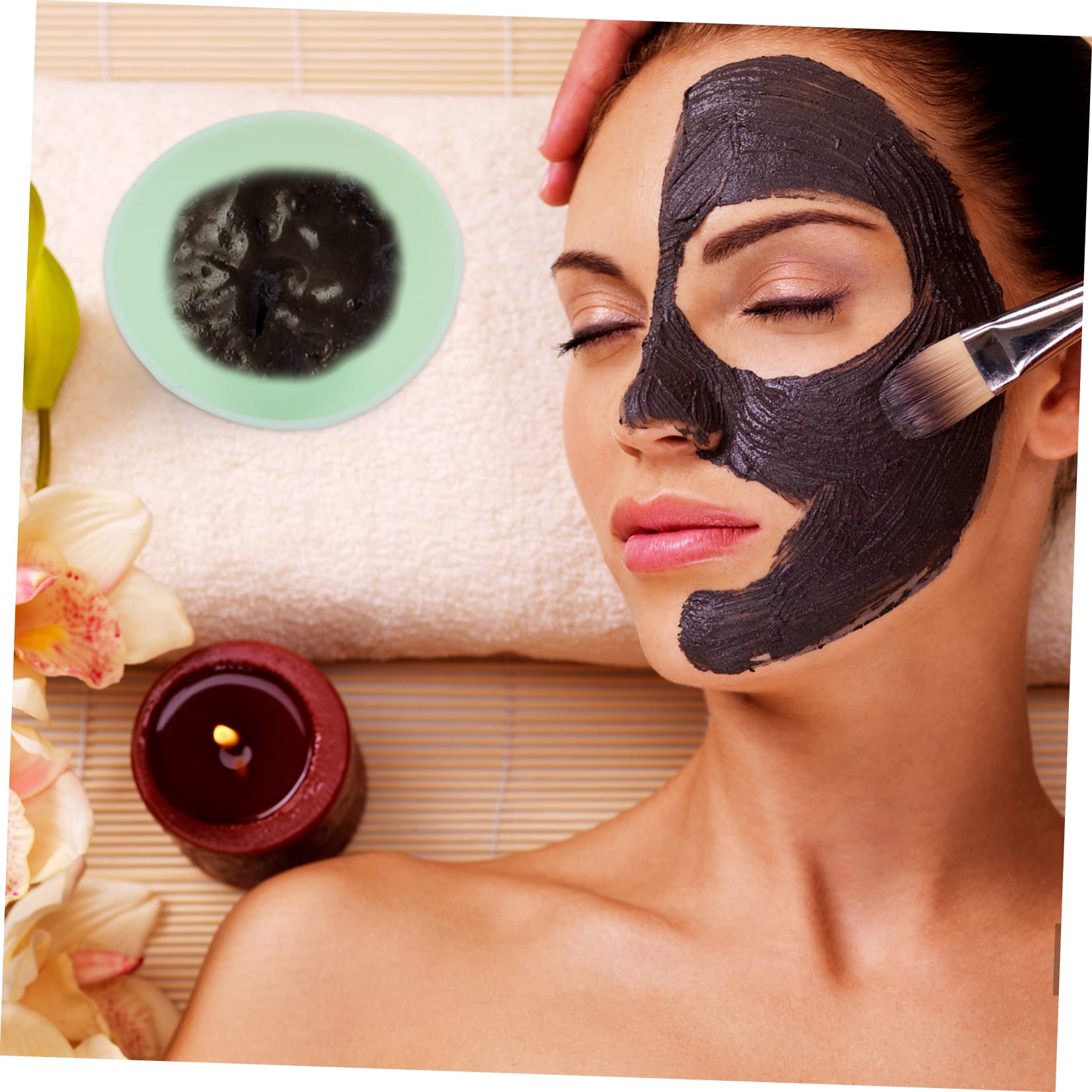 5pcs Silicone Mask Mixing Bowls for DIY Facial Clay Masks - Reusable Beauty Tools for Home Spa & Skincare - Perfect for Mixing Face Masks, Creams & Serums