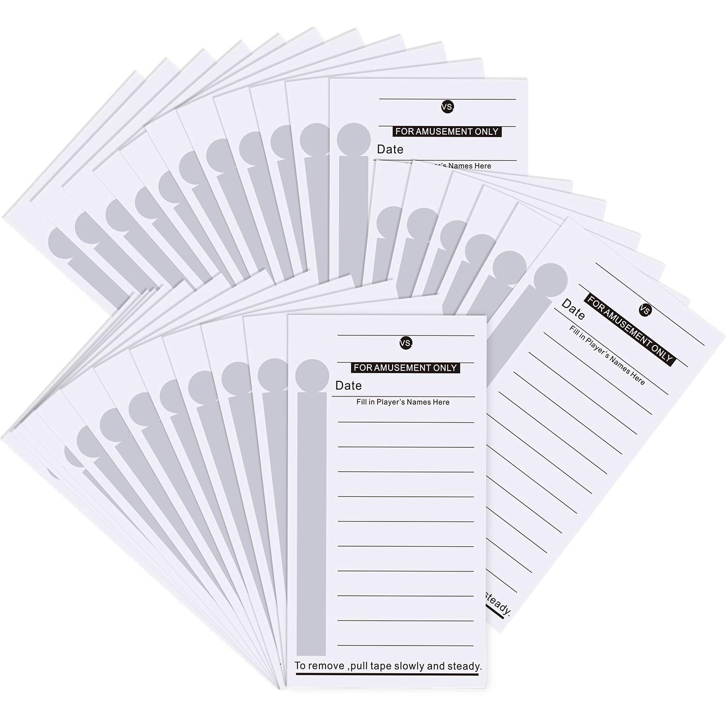 Frienda 100-Piece Football Sports Scratch-Off Strip Cards - Pool Cards for Baseball, Boxing & Soccer Games - Fun Gambling Tickets for Sports Parties, Tailgates & Game Nights (10-Line Design)