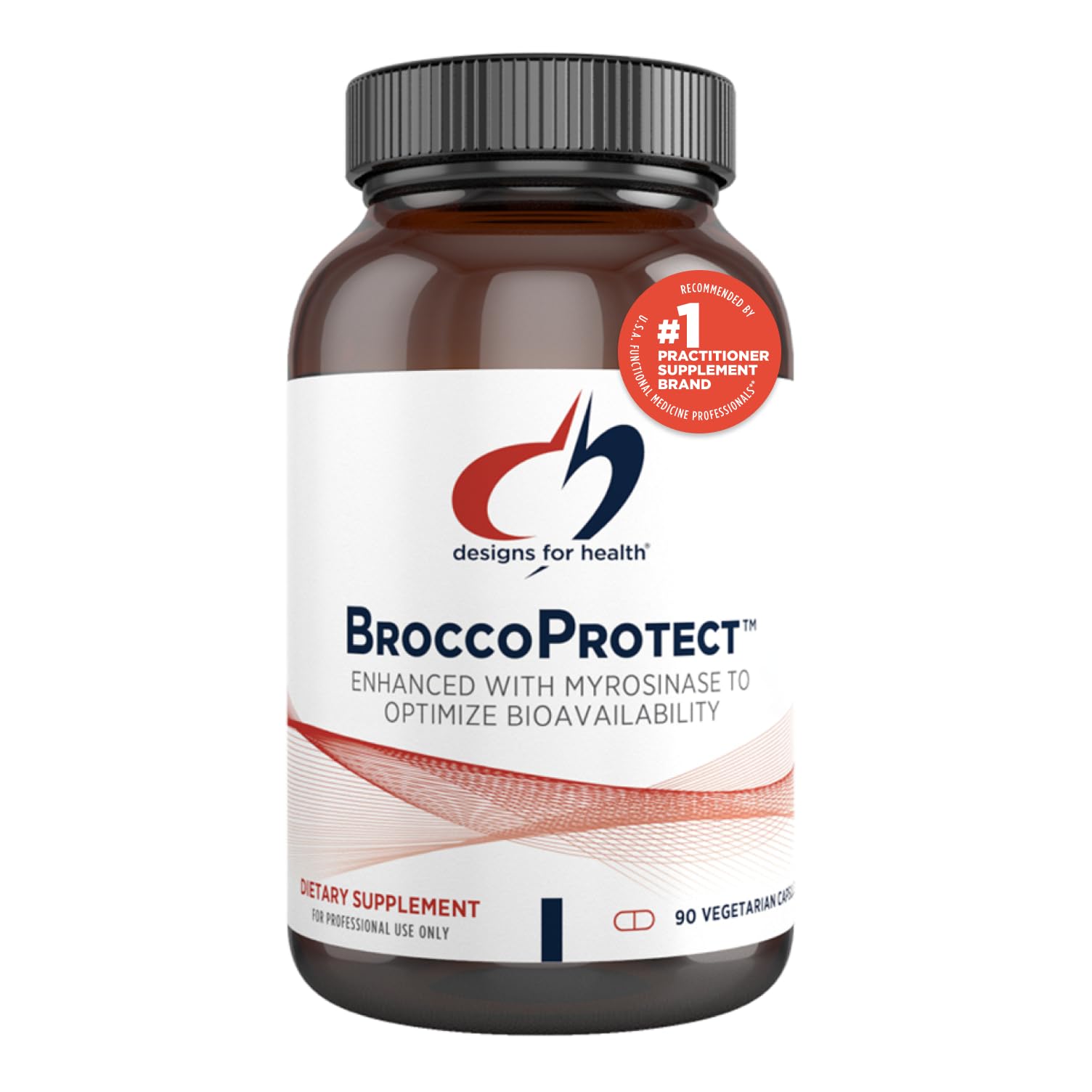 Designs for Health BroccoProtect Broccoli Seed & Mustard Seed Supplement with Myrosinase Enzyme for Enhanced Bioavailability - 90 Capsules | Supports Detox & Antioxidant Defense for Daily Wellness