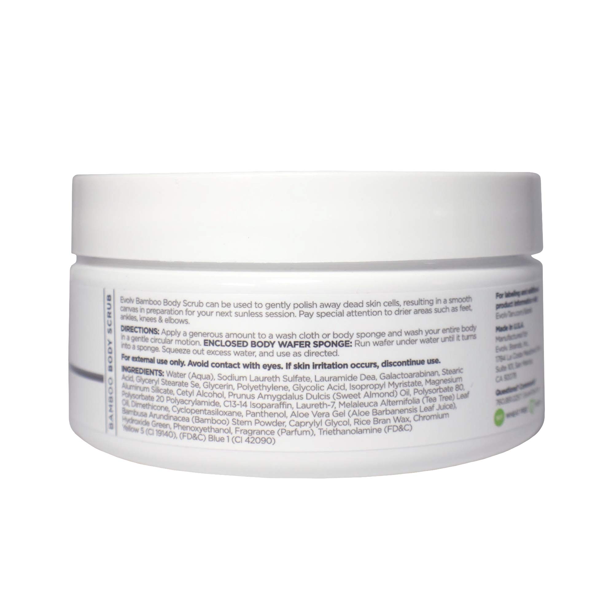 Natural Bamboo Body Scrub with Tea Tree Oil & Exotic Oils - Exfoliating & Moisturizing for Smooth Skin - Perfect for Spa Day & Self-Care Routine