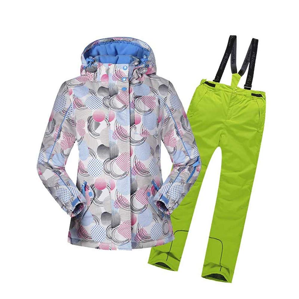 Girls Windproof Ski Suit Jacket & Pants Set - Warm Winter Skiwear for Outdoor Snowboarding & Cold Weather Activities