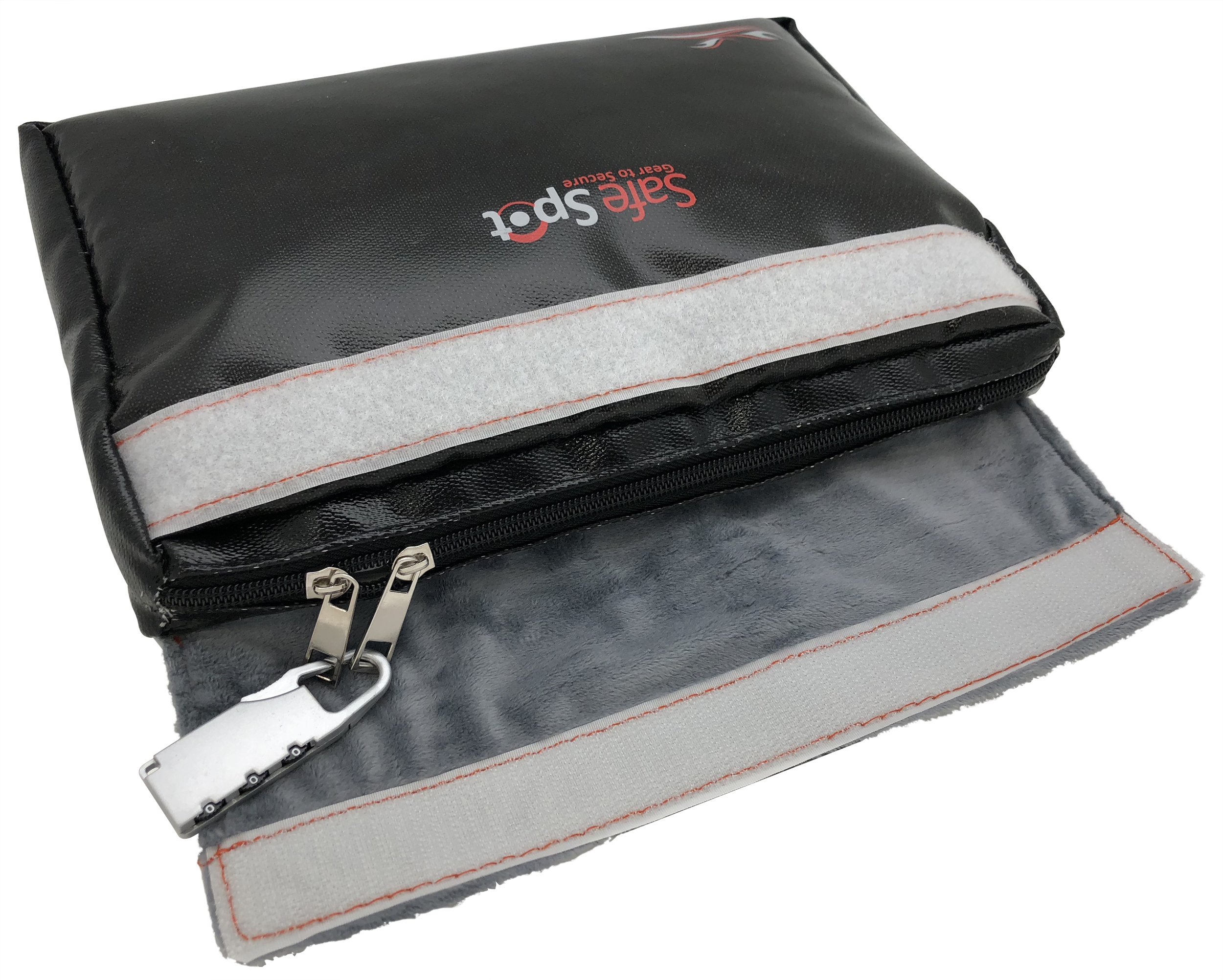 Fireproof Document Pouch with Lock - Waterproof & Fire Resistant Money Holder for Passports, Cash, Jewelry & Valuables | Travel, Home Safe & Emergency Use | Safe Spot Mini Security Bag